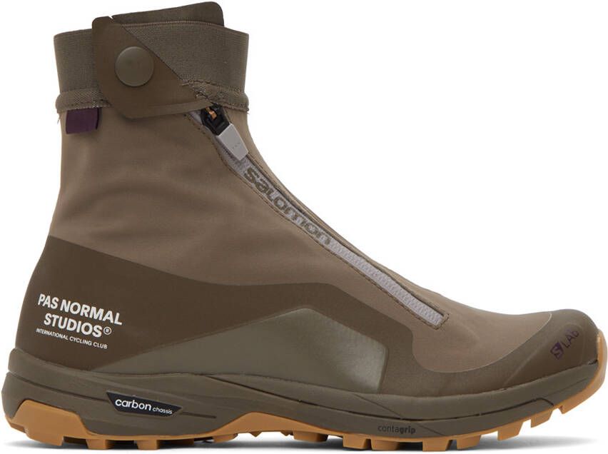 Pas Normal Studios Brown Salomon Edition XA-Alpine 2 Sneakers - Picture 5