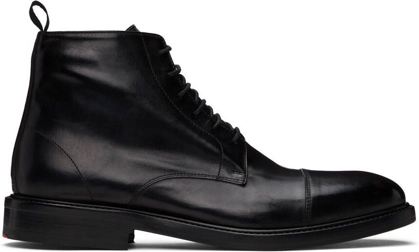 Paul Smith Black Jarman Boots - Picture 5