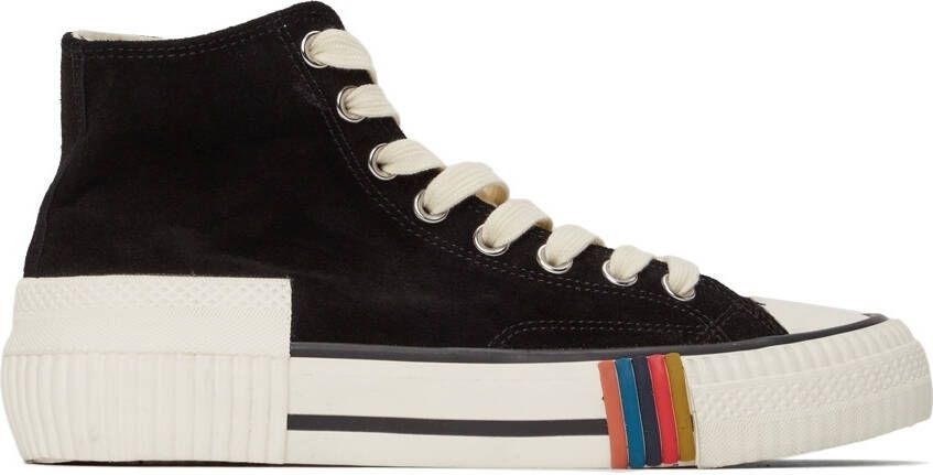 Paul Smith Black Kelvin High-Top Sneakers - Picture 5