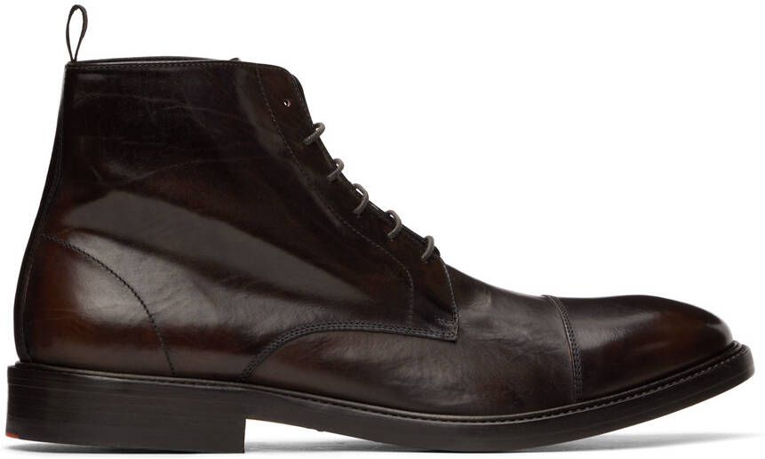 Paul Smith Brown Jarman Boots - Picture 4