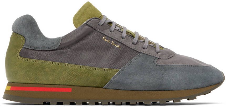 Paul Smith Gray & Khaki Jeco Sneakers - Picture 5
