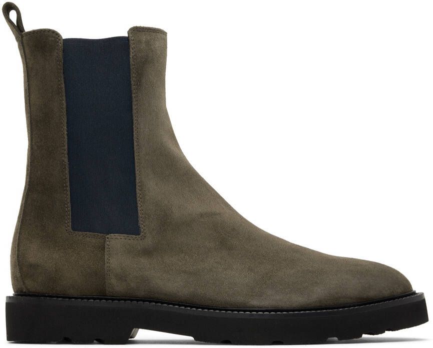 Paul Smith Grey Suede Elton Chelsea Boots - Picture 5