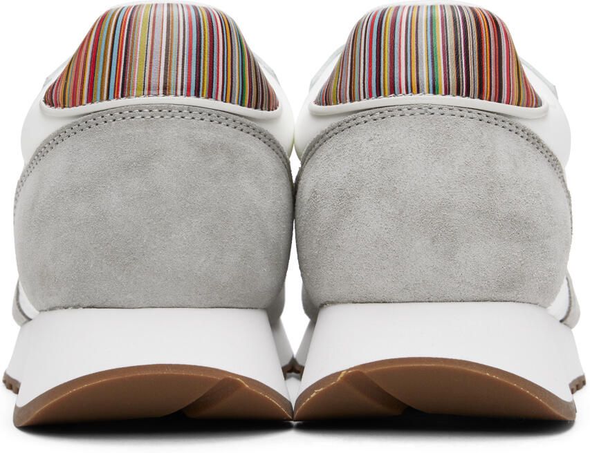 Paul Smith White & Gray Eighties Sneakers - Picture 5