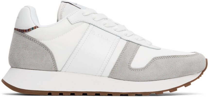 Paul Smith White & Grey Eighties Sneakers - Picture 5