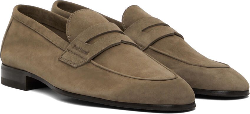Paul Stuart Taupe Suede Macao II Loafers - Picture 2