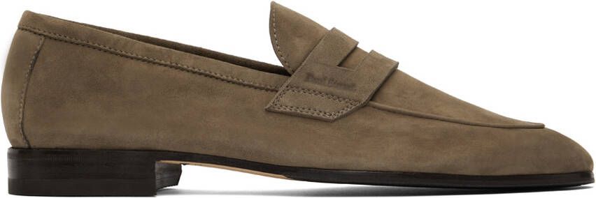 Paul Stuart Taupe Suede Macao II Loafers - Picture 5