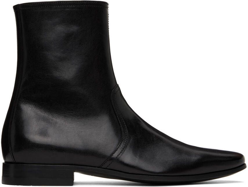 Pierre Hardy Black 400 Leather Chelsea Boots - Picture 5