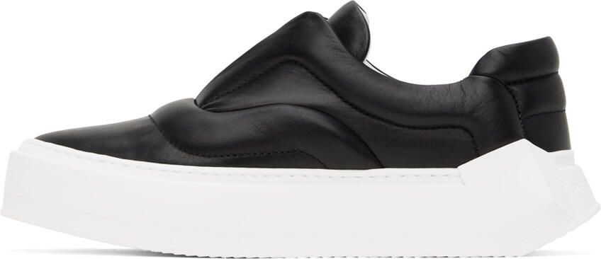 Pierre Hardy Black Skate Cubix Leather Sneakers - Picture 3