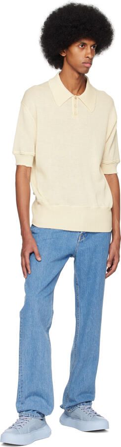 Pierre Hardy Blue Cubix Leather Sneakers - Picture 4