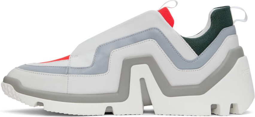 Pierre Hardy White & Pink Vibe Basket Sneakers - Picture 4