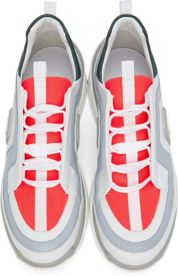 Pierre Hardy White & Pink Vibe Basket Sneakers - Picture 2