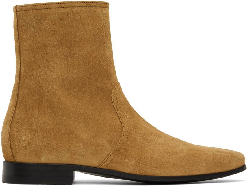 Pierre Hardy Tan 400 Leather Chelsea Boots - Picture 5