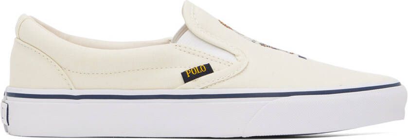 Polo Ralph Lauren Off-White Keaton Sneakers - Picture 5