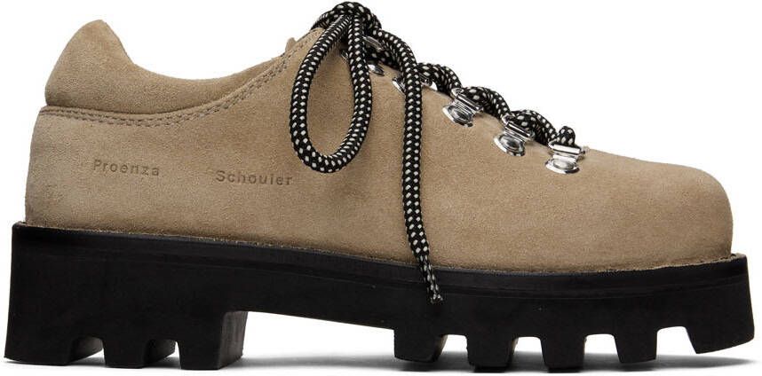 Proenza Schouler Beige Hiking Oxfords - Picture 5