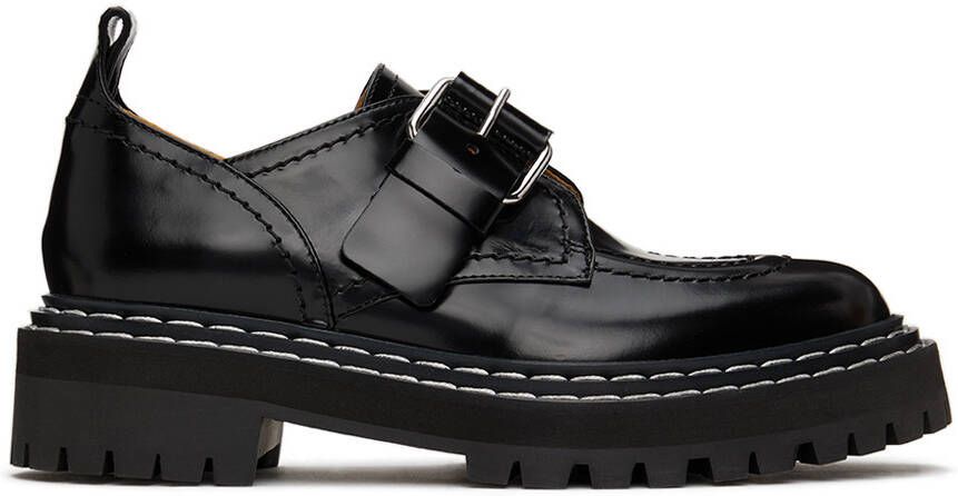 Proenza Schouler Black Lug Sole Buckle Oxfords - Picture 5