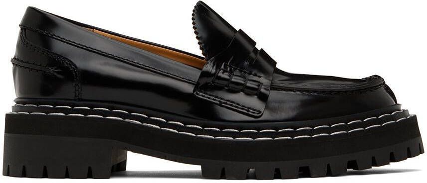 Proenza Schouler Black Lug Sole Loafers - Picture 5