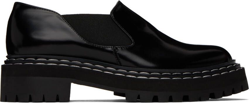 Proenza Schouler Black Lug Sole Loafers - Picture 5