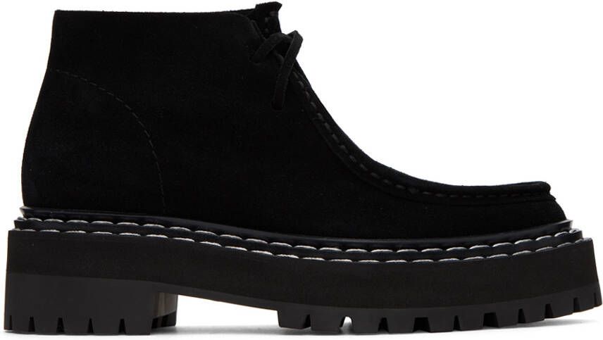 Proenza Schouler Black Lug Sole Platform Boots