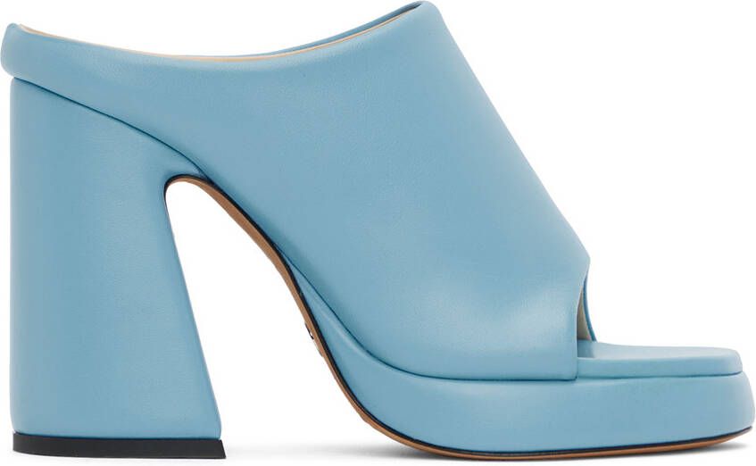 Proenza Schouler Blue Forma Platform Sandals