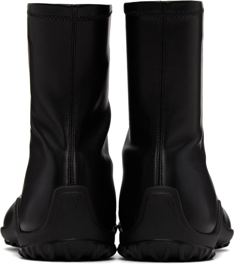 Proenza Schouler Black Grip Stretch Ankle Boots