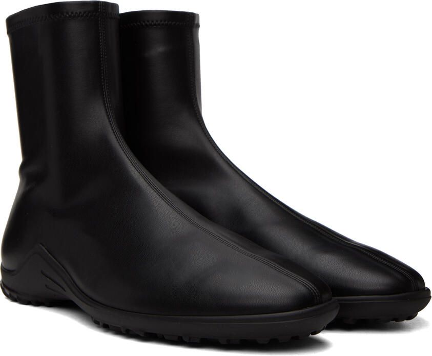 Proenza Schouler Black Grip Stretch Ankle Boots - Picture 2