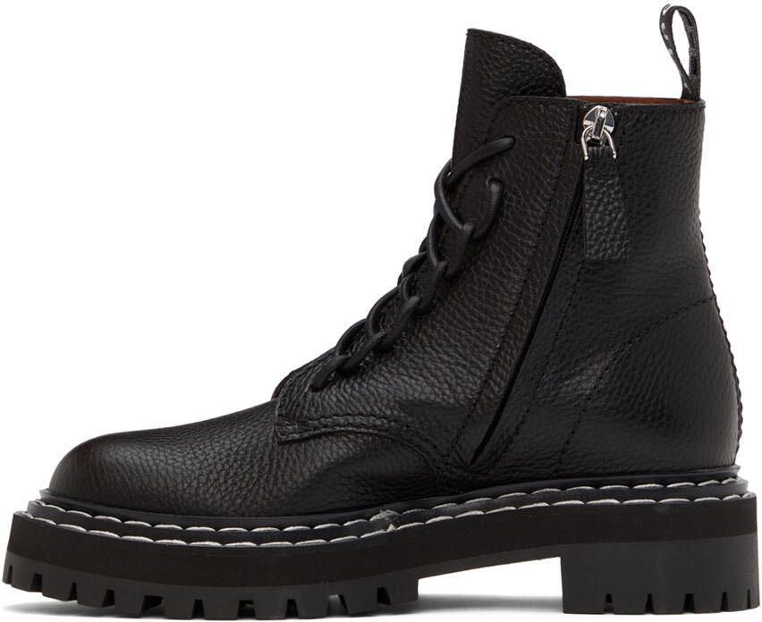 Proenza Schouler Black Lug Sole Combat Boots - Picture 3