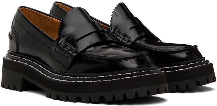 Proenza Schouler Black Lug Sole Loafers - Picture 2