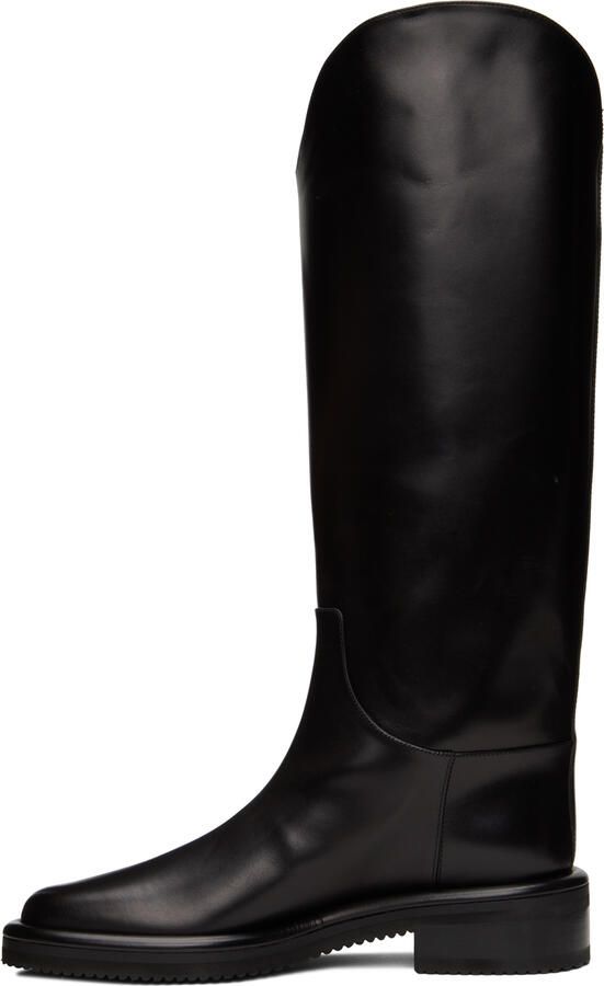 Proenza Schouler Black Pipe Riding Boots
