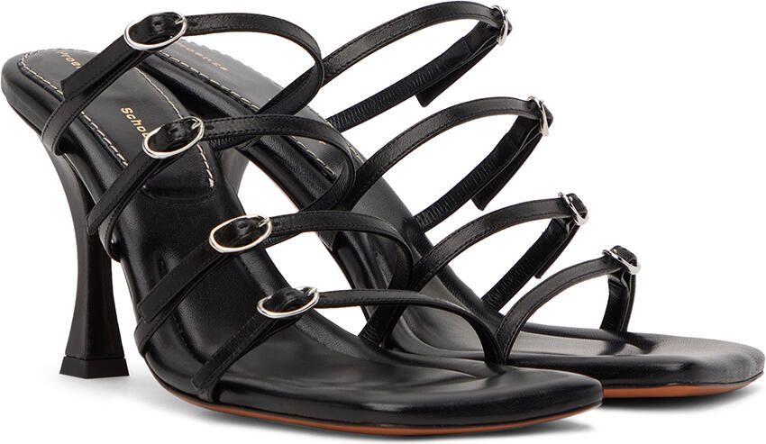 Proenza Schouler Black Square Sandals - Picture 2