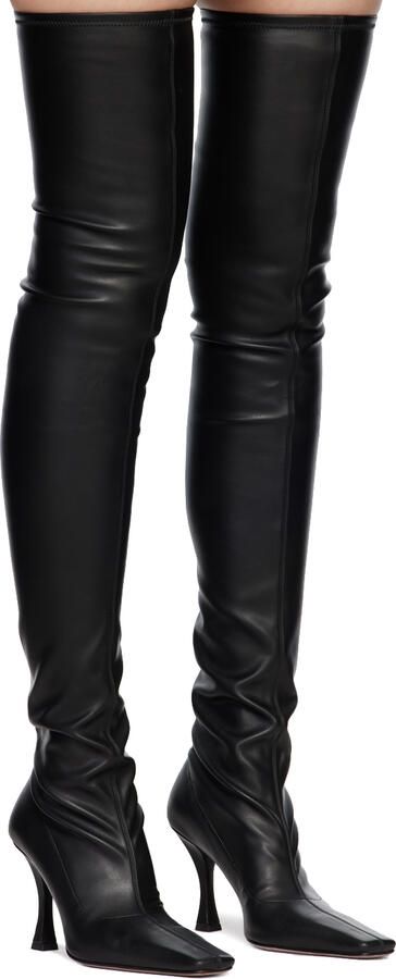 Proenza Schouler Black Trap Over-The-Knee Boots - Picture 2