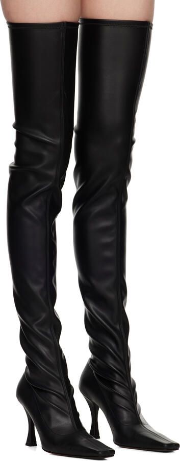 Proenza Schouler Black Trap Tall Boots