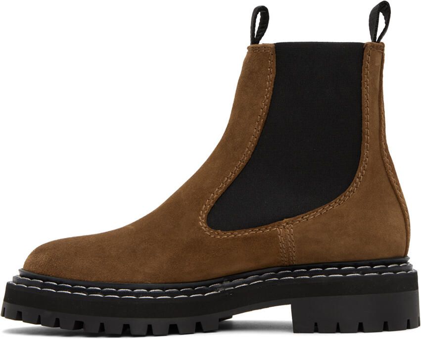 Proenza Schouler Brown Lug Sole Chelsea Boots - Picture 3