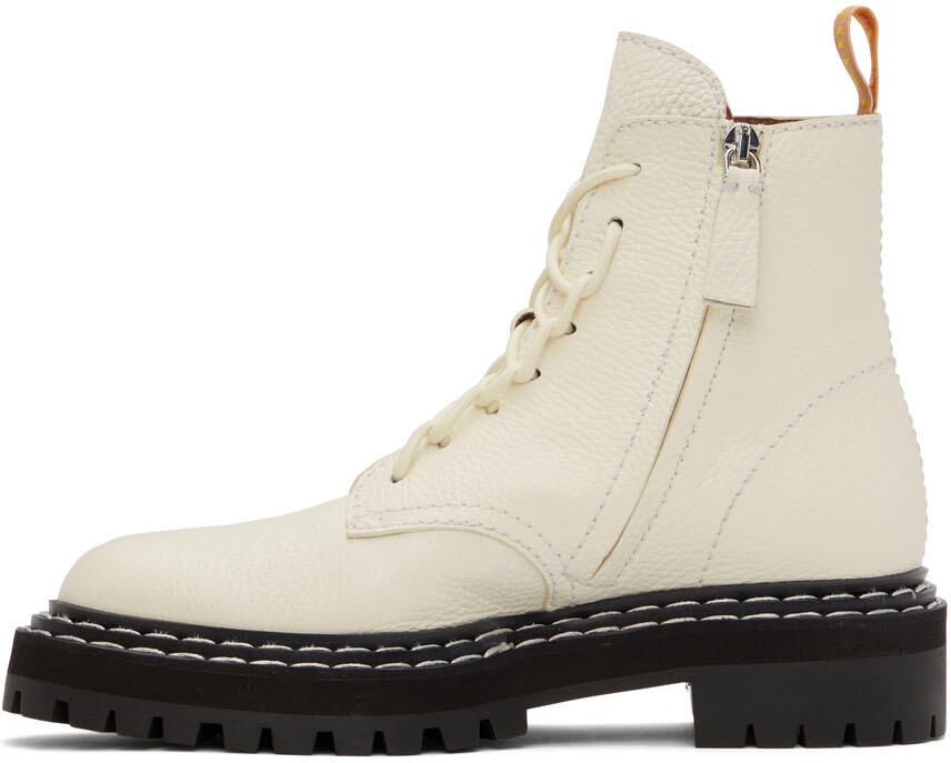 Proenza Schouler Off-White Lug Sole Combat Boots - Picture 3
