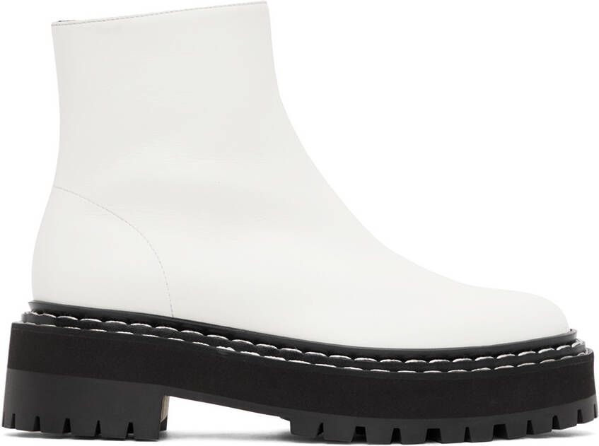 Proenza Schouler White Lug Sole Platform Boots