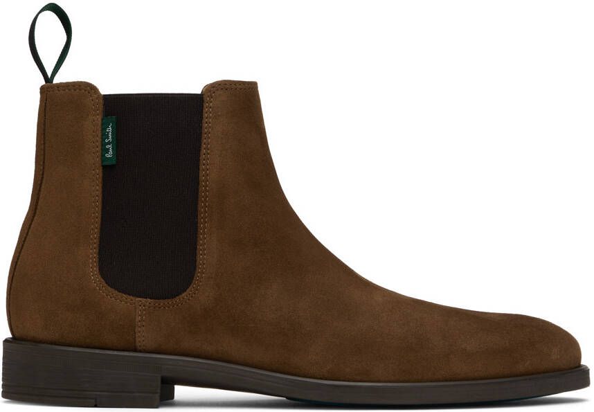 PS by Paul Smith Brown Cedric Chelsea Boots - Picture 5