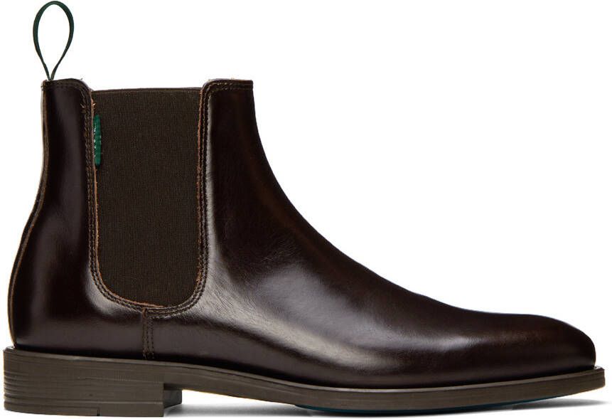 PS by Paul Smith Brown Cedric Chelsea Boots - Picture 5