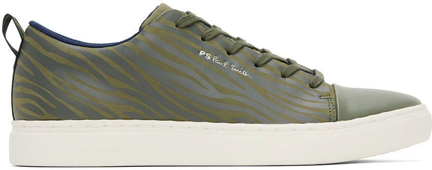 PS by Paul Smith Khaki Zebra Lee Sneakers