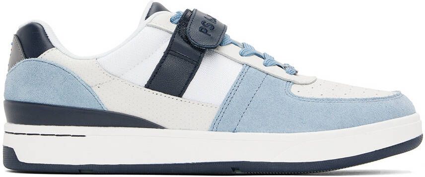 PS by Paul Smith Off-White & Blue Toledo Sneakers - Picture 4