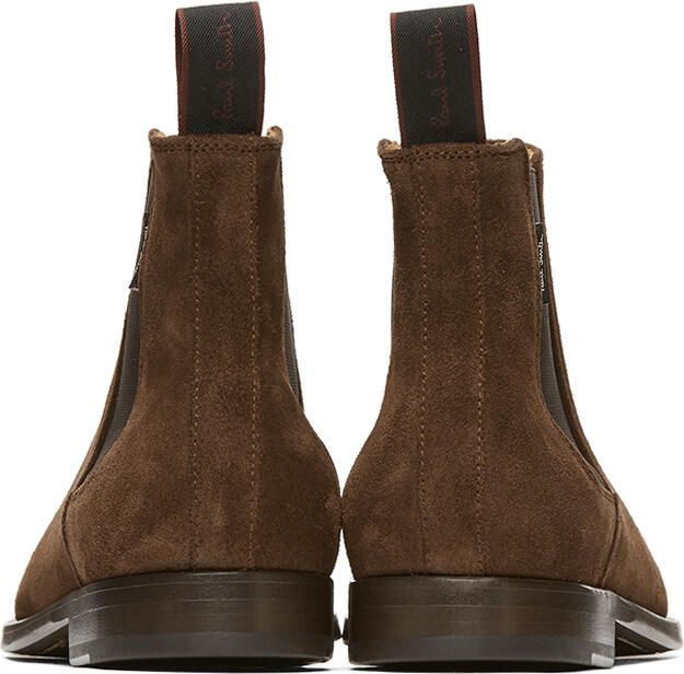 PS by Paul Smith Brown Suede Gerald Chelsea Boots - Picture 3