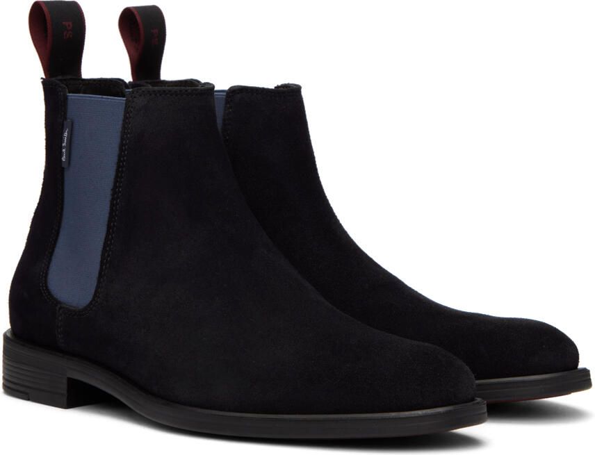 PS by Paul Smith Navy Cedric Chelsea Boots - Picture 2