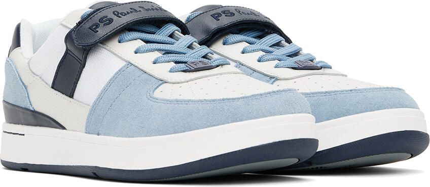 PS by Paul Smith Off-White & Blue Toledo Sneakers - Picture 2