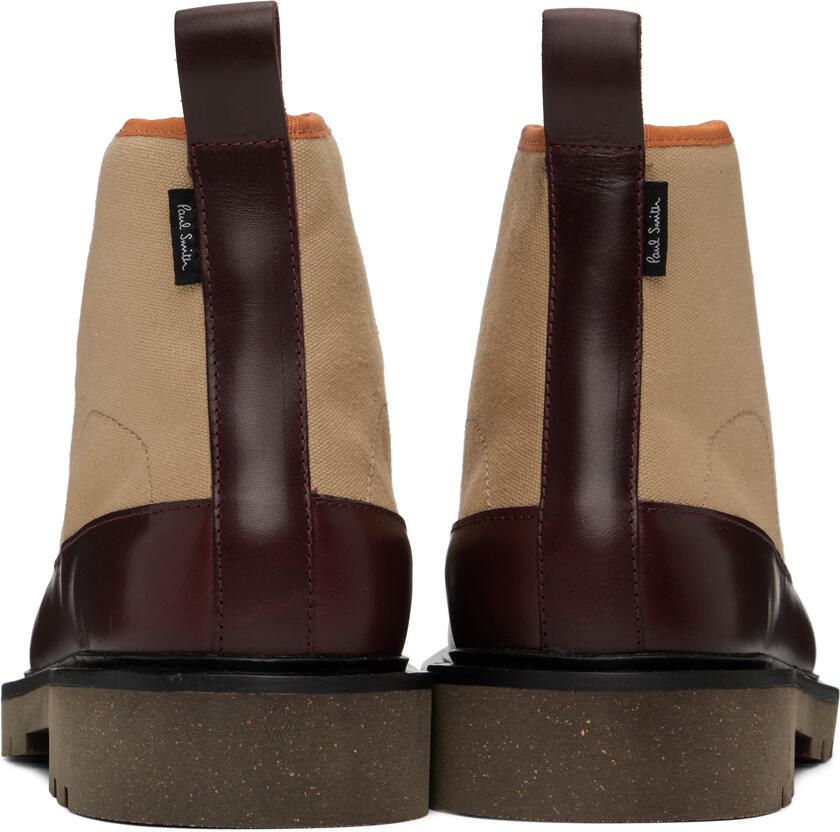 PS by Paul Smith Tan Logo High-Top Sneakers