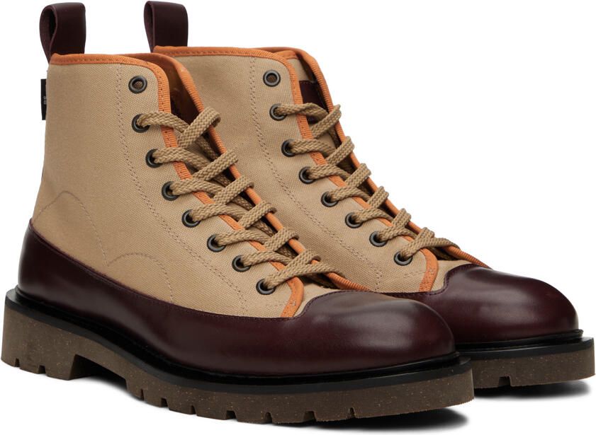 PS by Paul Smith Tan Logo High-Top Sneakers - Picture 2