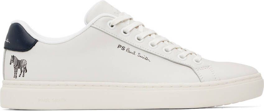 PS by Paul Smith White Rex Zebra Sneakers - Picture 5