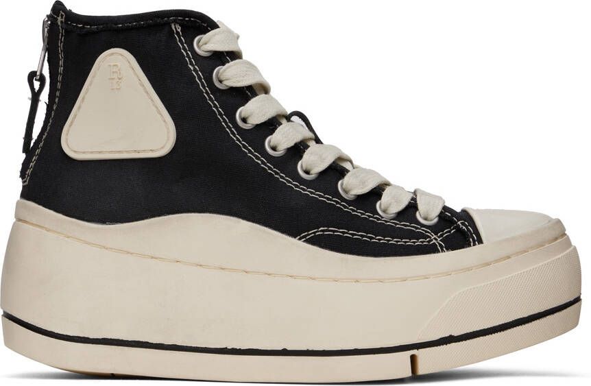 R13 Black Kurt High-Top Sneakers - Picture 3