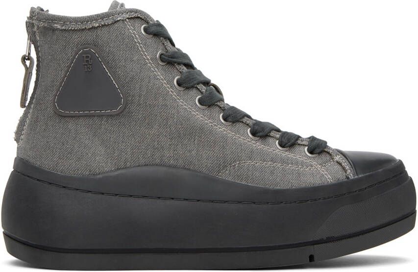 R13 Gray Kurt Sneakers - Picture 5