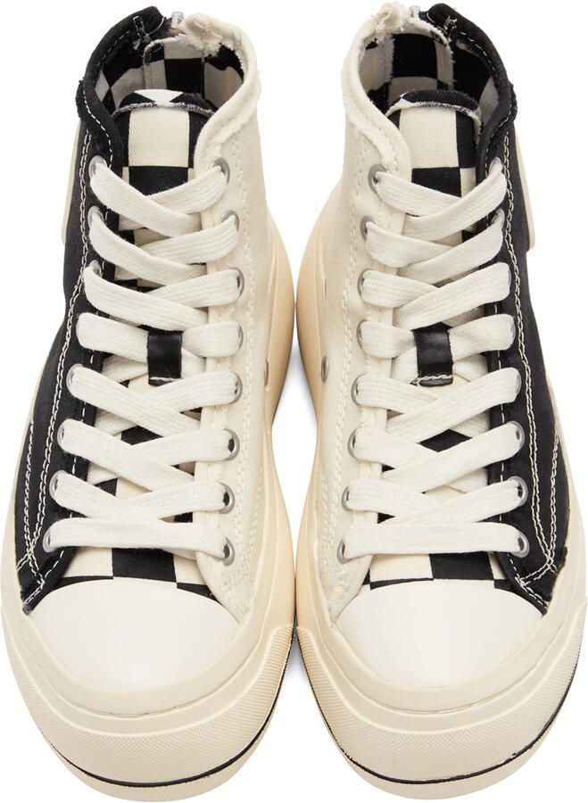 R13 Black & White Kurt Sneakers - Picture 2