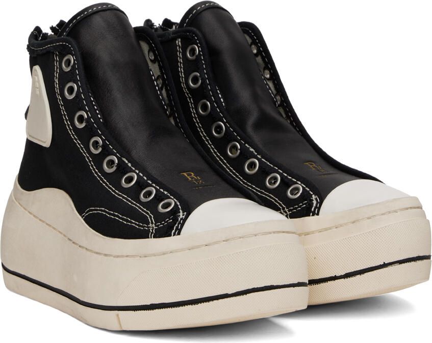 R13 Black Lace Free Kurt High-Top Sneakers - Picture 2