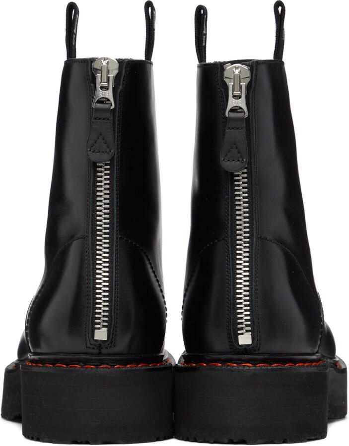 R13 Black Single Stack Boots - Picture 3