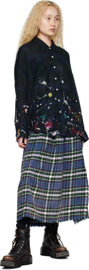 R13 Black Single Stack Lace-Up Boots - Picture 4